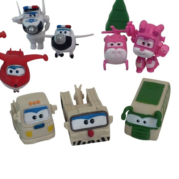 Super Wings Toy Figures Lot of 20 Mini Figures 2" Cake Toppers - Picture 3 of 9